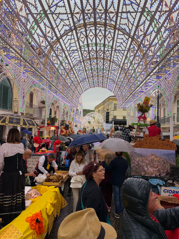 Caoli italy parade and lighting. cermony
