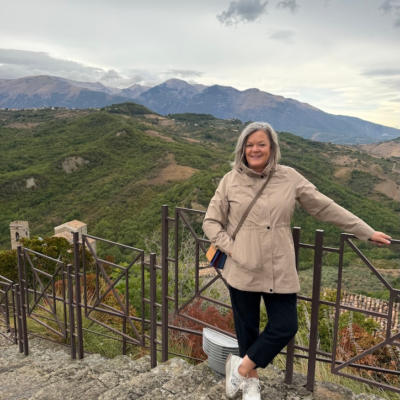 Coldwater creek travel outfit and packable raincoat